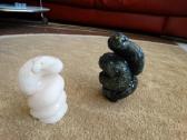 Natūralaus Akmens Gyvatės Skulptūros