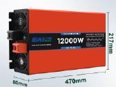 Įtampos keitiklis inverteris 24v-220v 12000w pulte - nuotraukos Nr. 3