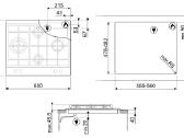 Smeg Cucina P261xgh 60cm dujinė kaitlentė - nuotraukos Nr. 6