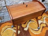 Vintažinė mid century rankdarbių dėžutė-siūlinė - nuotraukos Nr. 3