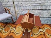 Vintažinė mid century rankdarbių dėžutė-siūlinė - nuotraukos Nr. 16