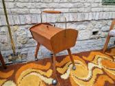 Vintažinė mid century rankdarbių dėžutė-siūlinė - nuotraukos Nr. 28