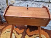 Vintažinė mid century rankdarbių dėžutė-siūlinė - nuotraukos Nr. 37