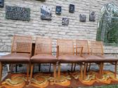 Vintažinės Art Deco bukmedžio/ratango kedės - nuotraukos Nr. 2