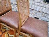 Vintažinės Art Deco bukmedžio/ratango kedės - nuotraukos Nr. 10
