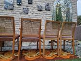 Vintažinės Art Deco bukmedžio/ratango kedės - nuotraukos Nr. 16