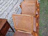 Vintažinės Art Deco bukmedžio/ratango kedės - nuotraukos Nr. 21