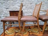 Vintažinės Art Deco bukmedžio/ratango kedės - nuotraukos Nr. 22