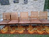 Vintažinės Art Deco bukmedžio/ratango kedės - nuotraukos Nr. 29