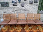 Vintažinės Art Deco bukmedžio/ratango kedės - nuotraukos Nr. 30