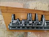 Vintažinė mid century plaketė "Senasis Kaunas" - nuotraukos Nr. 2