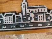 Vintažinė mid century plaketė "Senasis Kaunas" - nuotraukos Nr. 10