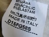 Made in Italy vilnos megztinis su gobtuvu S/m dyd. - nuotraukos Nr. 5