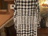 Juoda / balta žąsies kojelių rašto H&m suknelė - nuotraukos Nr. 2