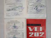 Vef 202 radijoimtuvo instrukcija ir kvitas 1973m. - nuotraukos Nr. 4