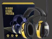 Darbo apsauginės ausinės Bluetooth, Fm radija, LCD