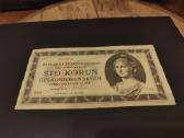 Senas banknotas Čekoslovakijos