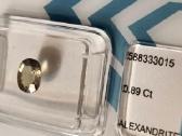 Parduoda 0,89ct aleksandritą.
