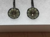 Stiklė jewellery rusvi auskarai