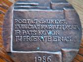 Stalo medalis Julius Janonis Vilniaus dailės komb. - nuotraukos Nr. 3