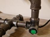 Steampunk stiliaus stalinis šviestuvas - nuotraukos Nr. 7