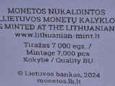2024 Lietuva, Dainų šventė,euro monetų Bu rinkinys - nuotraukos Nr. 6