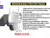 WiFi kamera su saules panele, baterija, autonomine