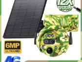 Kamera su saulės panele 4G Sim su Optiniu 12x 6mp