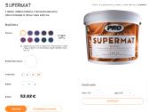 Pro Supermat 1 klasės, sienų ir lubų dažymui