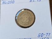 Šveicarija 1850 5 rapen (sidabras)