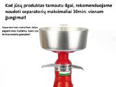 Elektrinis pieno separatorius su apsukų reguliavim - nuotraukos Nr. 7
