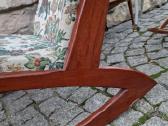 Vintažinis mid century tikmedžio supamas krėslas - nuotraukos Nr. 6