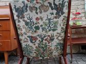 Vintažinis mid century tikmedžio supamas krėslas - nuotraukos Nr. 9