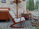 Vintažinis mid century tikmedžio supamas krėslas - nuotraukos Nr. 20