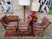 Vintažinis mid century modern ratango toršeras - nuotraukos Nr. 27