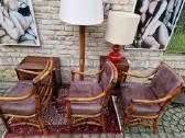 Vintažinis mid century modern ratango toršeras - nuotraukos Nr. 30