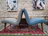 Vintažiniai mid century autoriniai foteliai Vostra