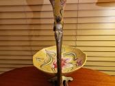 Vintažinė Art Nouveau žalvario/porceliano vaza - nuotraukos Nr. 15