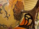 Vintažinė Art Nouveau žalvario/porceliano vaza - nuotraukos Nr. 18