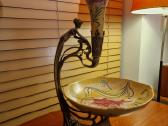 Vintažinė Art Nouveau žalvario/porceliano vaza - nuotraukos Nr. 25