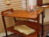 Vintažinis mid century tikmedžio staliukas - nuotraukos Nr. 22
