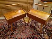 Vintažinė mid century rankdarbių dėžutė -siūlinė