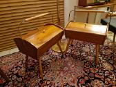 Vintažinė mid century rankdarbių dėžutė -siūlinė - nuotraukos Nr. 4