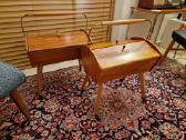 Vintažinė mid century rankdarbių dėžutė -siūlinė - nuotraukos Nr. 19
