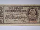 5 karbovantsiv 1942 m