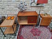 Vintažinė mid century tikmedžio indauja - nuotraukos Nr. 4