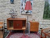 Vintažinė mid century tikmedžio indauja - nuotraukos Nr. 17