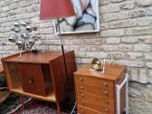 Vintažinė mid century tikmedžio indauja - nuotraukos Nr. 19