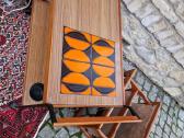 Vintažinis mid century serviravimo staliukas - nuotraukos Nr. 4