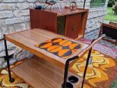 Vintažinis mid century serviravimo staliukas - nuotraukos Nr. 18